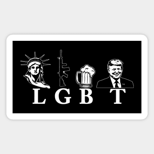 Liberty Guns Beer Trump Magnet